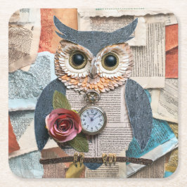 Paper Owl Coaster Kartonnen Onderzetters