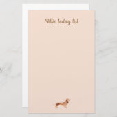 Paper Pads notitie schattige hond teckel Briefpapier (Voorkant / Achterkant)