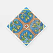 Paper party napkins with lemon tree design servet (Hoek)