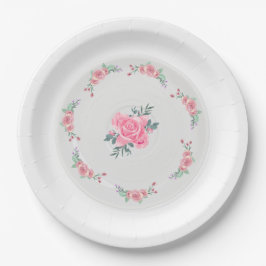 Paper & Party Plates || Rose Garden Party Plate Papieren Bordje