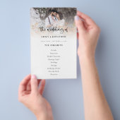 PAPER Photo Moderne Script Wedding Programme Flyer (Hand)