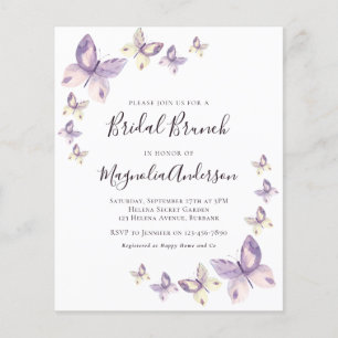 PAPER Pink Butterfly Bridal Brunch Uitnodiging Flyer