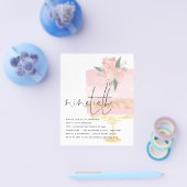 PAPER Pink Gold Birthday Cake 90th Party Invite Flyer (Enkel)