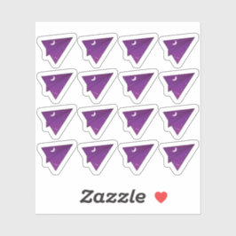 Paper Plane Night Sky Travel Herinnering Bujo Plan Sticker