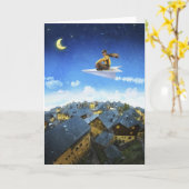 Paper Plane Pilot - Greeting Card Kaart (Gele Bloem)