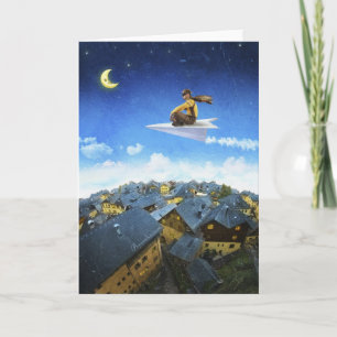 Paper Plane Pilot - Greeting Card Kaart