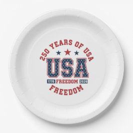 Paper Plate-250th American Independence Tableware Papieren Bordje
