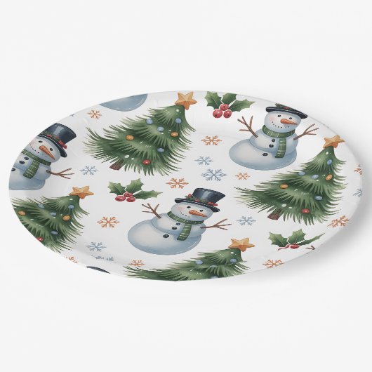 Paper Plate-Christmas Tableware Papieren Bordje (Gekanteld)