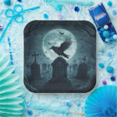 Paper Plate Crow 2 07 Papieren Bordje (Feest)