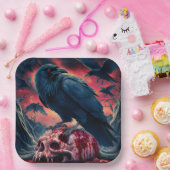 Paper Plate Crow Papieren Bordje (Feest)