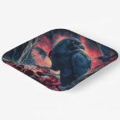 Paper Plate Crow Papieren Bordje (Gebogen)
