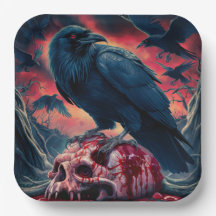 Paper Plate Crow
