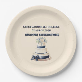 Paper Plate-Editable Graduation Party Plates Papieren Bordje