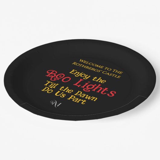 Paper Plate : HALLOWEEN #1 Papieren Bordje (Gekanteld)