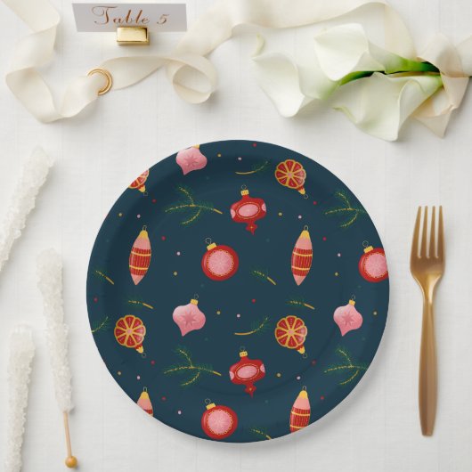 paper plate HO  HO  HO Papieren Bordje (Huwelijk)