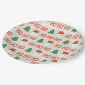 paper plate HO  HO  HO Papieren Bordje (Gekanteld)