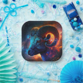 Paper Plate of Aries Zodiac Star Sign Papieren Bordje (Feest)