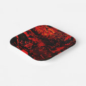 paper plate recycled plastic red texture abstract papieren bordje (Gebogen)