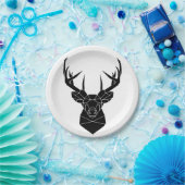 Paper plate with deer / Pappteller mit Hirsch Papieren Bordje (Feest)