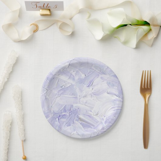 Paper Plates 17,8 cm - Paint Pattern Papieren Bordje (Huwelijk)