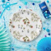 Paper Plates 22,9 cm - Flower Pattern Papieren Bordje (Feest)