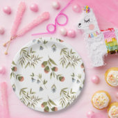 Paper Plates 22,9 cm - Flower Pattern Papieren Bordje (Feest)