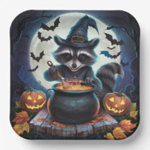 Paper Plates 3 Raccoon