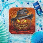 Paper Plates 9 Pumpkin 05 Papieren Bordje (Feest)