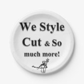 Paper Plates Barber Papieren Bordje (Voorkant)