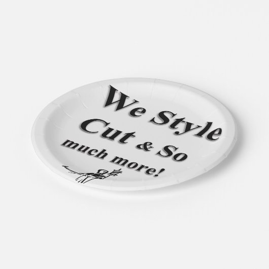 Paper Plates Barber Papieren Bordje (Gekanteld)