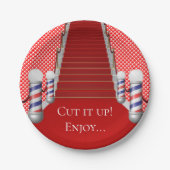 Paper Plates Barbershop Papieren Bordje (Voorkant)