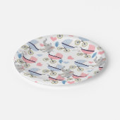 Paper Plates, Elephant Baby Strollers Stork Papieren Bordje (Gekanteld)