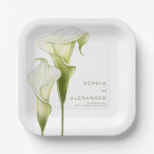 Paper Plates for a Modern Wedding.  Papieren Bordje (Voorkant)