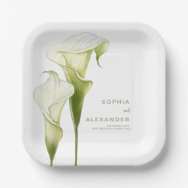 Paper Plates for a Modern Wedding.  Papieren Bordje