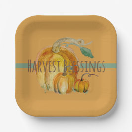 Paper Plates: Harvest Blessings Papieren Bordje