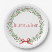 Paper Plates – Holiday  Table Décor Essentials Papieren Bordje (Voorkant)