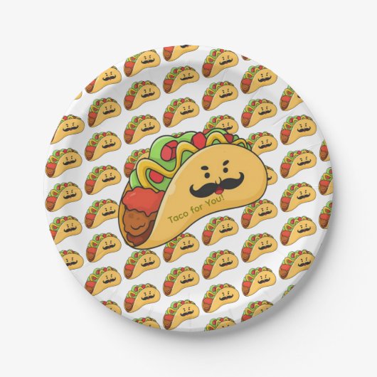 Paper Plates,  Tacos for You! Papieren Bordje (Voorkant)