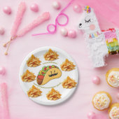 Paper Plates,  Tacos Tortilla Chips Papieren Bordje (Feest)
