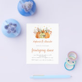 PAPER Pompoenen Friendsgiving-diner Thanksgiving Flyer (Enkel)