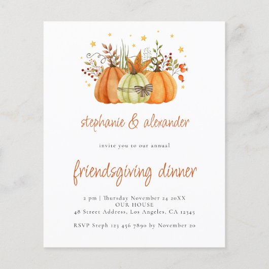 PAPER Pumpkins Friendsgiving Thanksgiving Flyer (Voorkant)