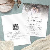 PAPER QR-code Uitnodiging tot weduwschap via het f Flyer