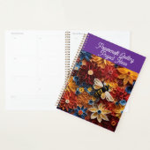 Paper Quilling Design Bee surrounded by Flowers Planner (Display)