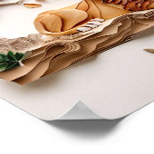 Paper Quilling Lion Poster, Kids Room, Nursery. Poster (Hoek)