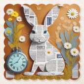 Paper Rabbit Coaster Kartonnen Onderzetters (Voorkant)