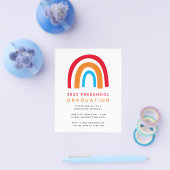 PAPER Rainbow Afstuderen Uitnodiging Flyer (Enkel)