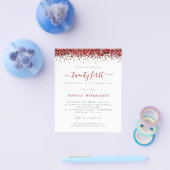 PAPER Red Glitter 21e partij nodigt uit Flyer (Enkel)