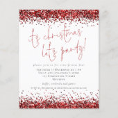 PAPER Red Glitter over de kerstfeestdag Flyer (Voorkant)