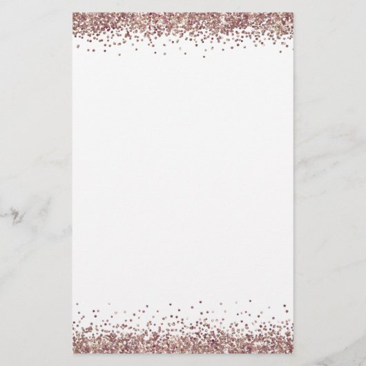 PAPER Roos Gold Glitter Script Weduwmenu Flyer (Achterkant)