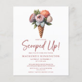 PAPER Rustic Boho Ice Cream Vrijgezellenfeest Flyer (Voorkant)