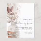 PAPER Rustic Pampas Grass Thanksgiving Flyer (Voorkant)
